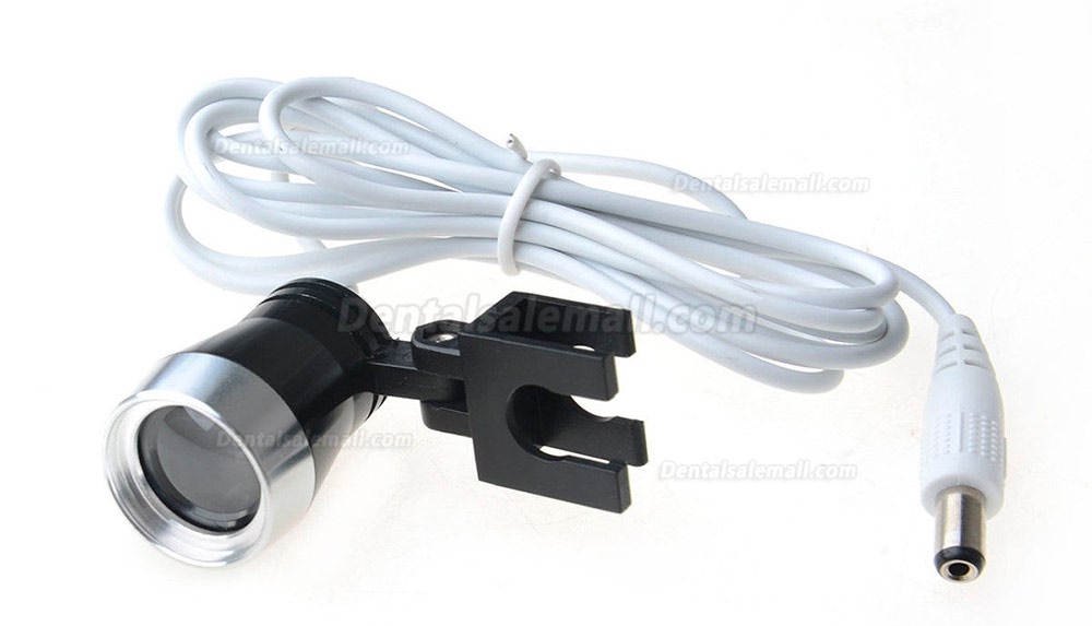 Portable Clip-on LED Head Light Lamp fit Dental Clinical Medical Binocular Loupes